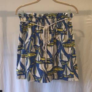 Nautical Lilly Pulitzer Sailboat Skirt